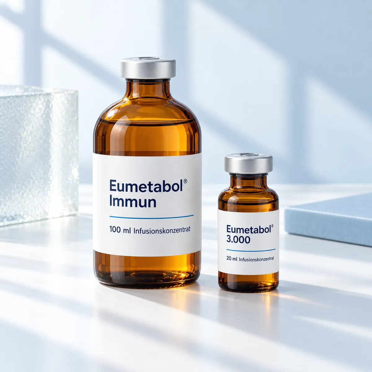 Eumetabol® Immun Infusions-Set: Immun Infusion 100 ml und SAG mono 3.000 mg 20 ml